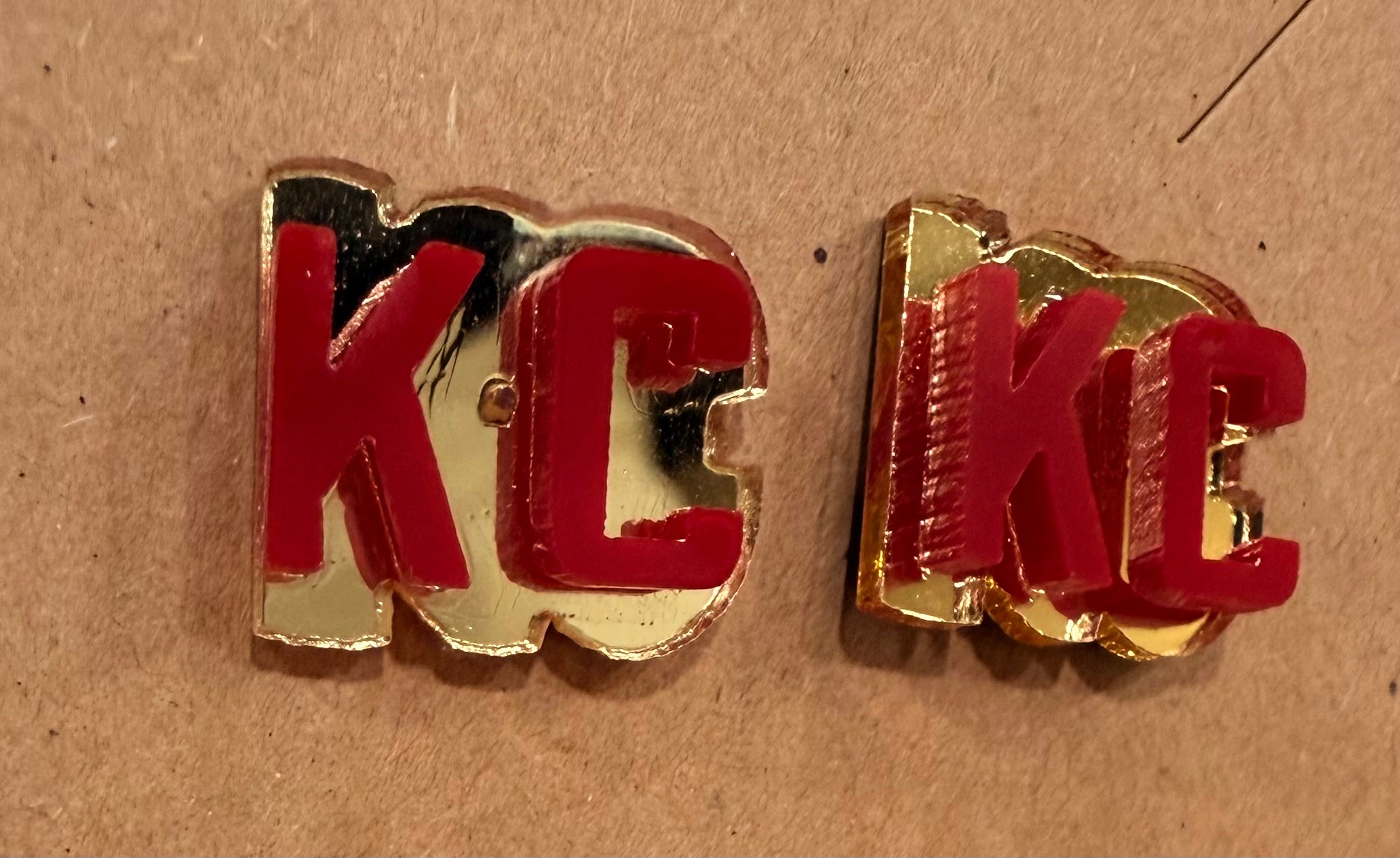 KC Mirrored Stud Acrylic Earrings