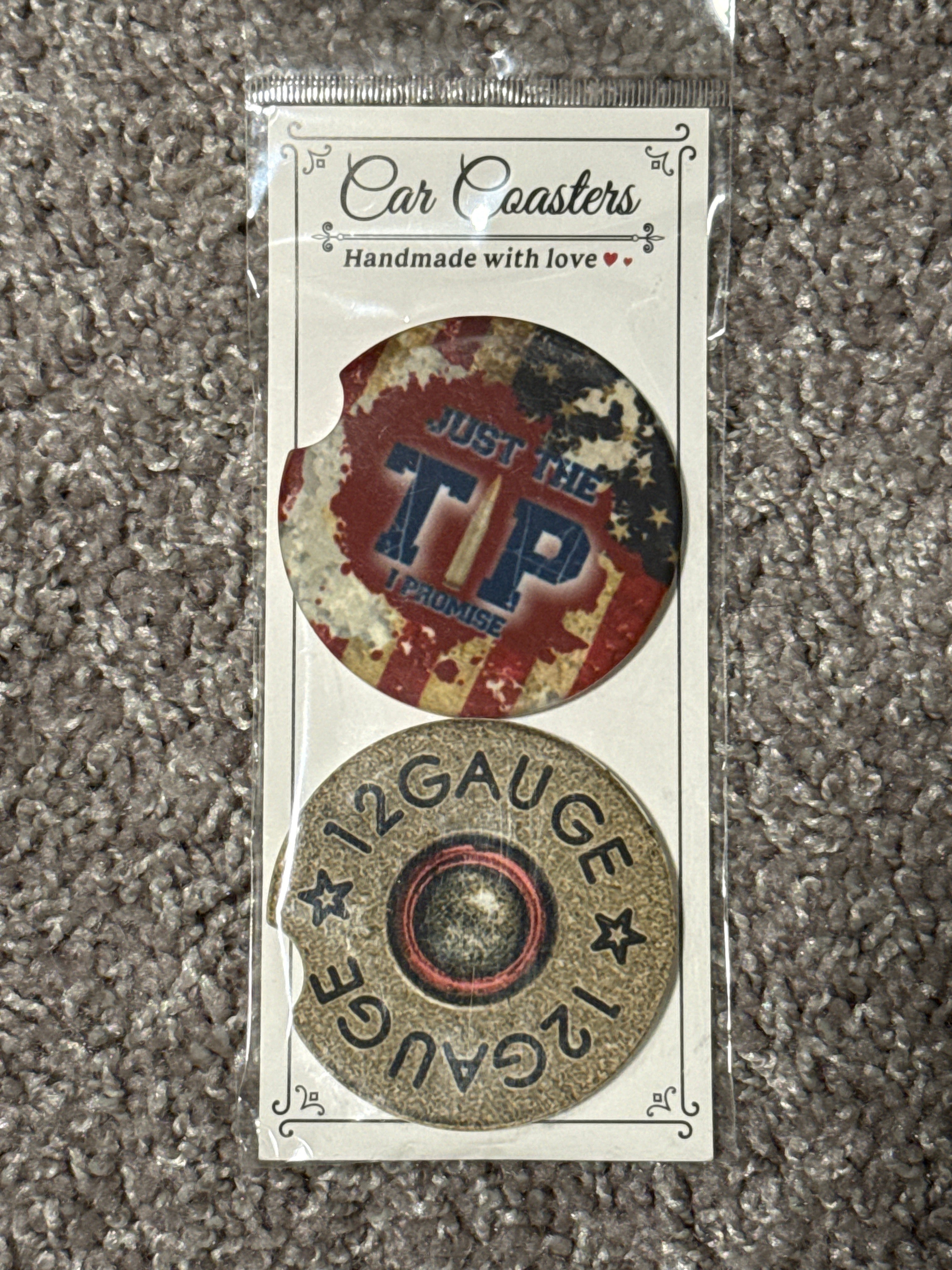 Just the Tip / 12 Gauge Ceramic Car Coaster