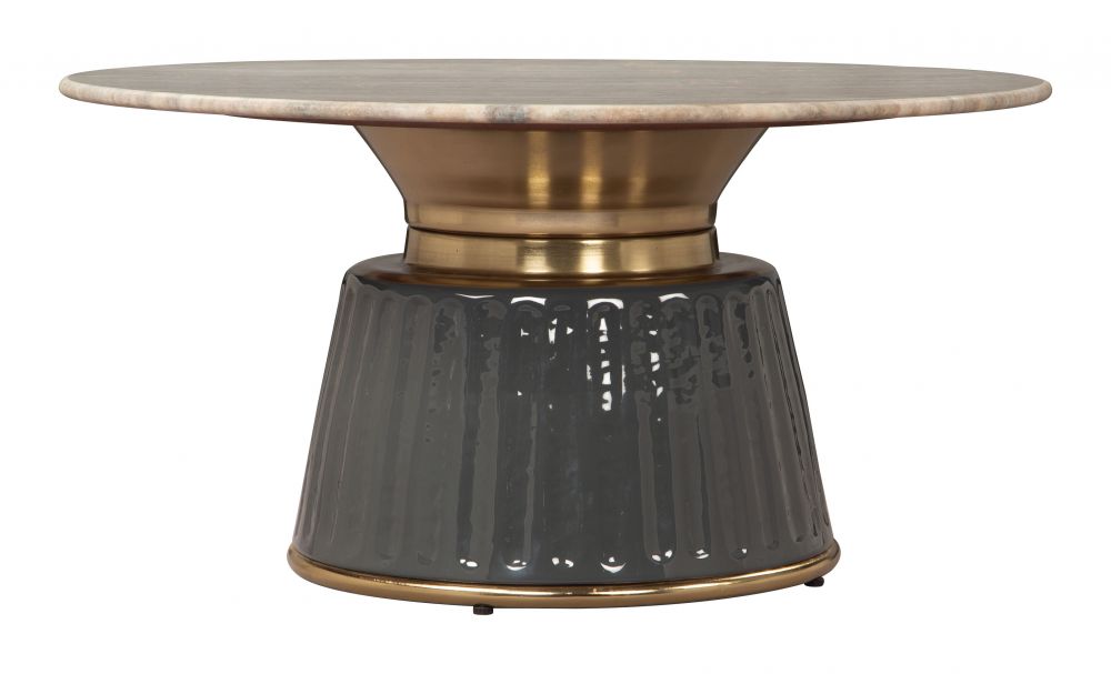 Glasa Marble Top Round Coffee Table