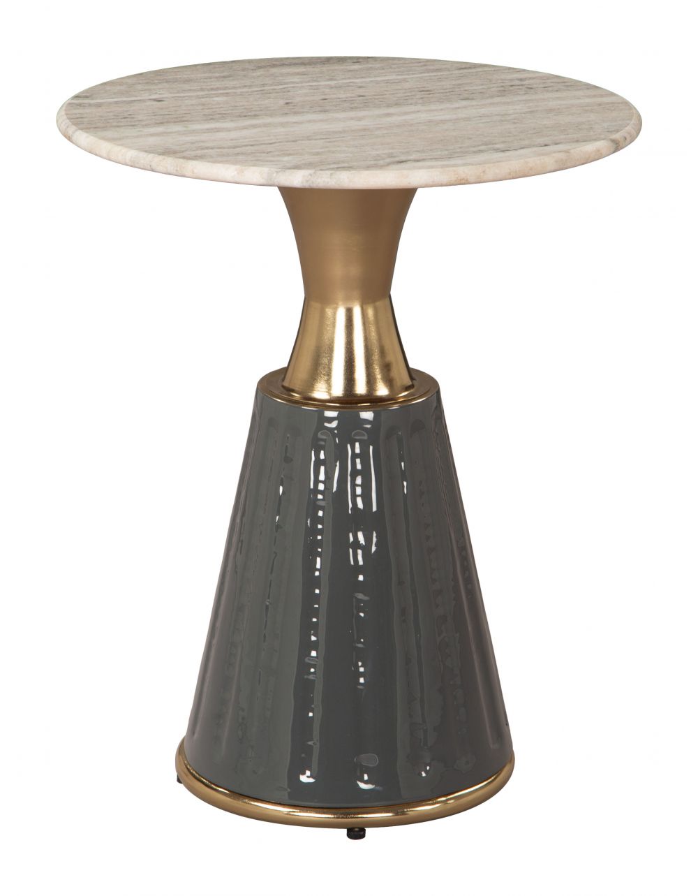 Glasa Marble Top Round Side Table