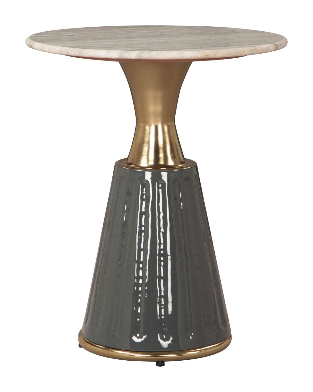 Glasa Marble Top Round Side Table