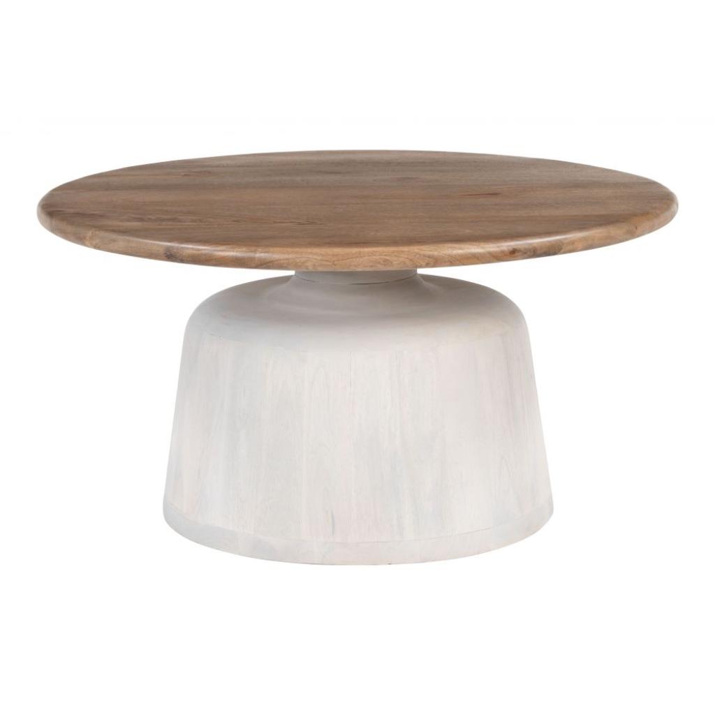 Goblet Wooden Round Coffee Table