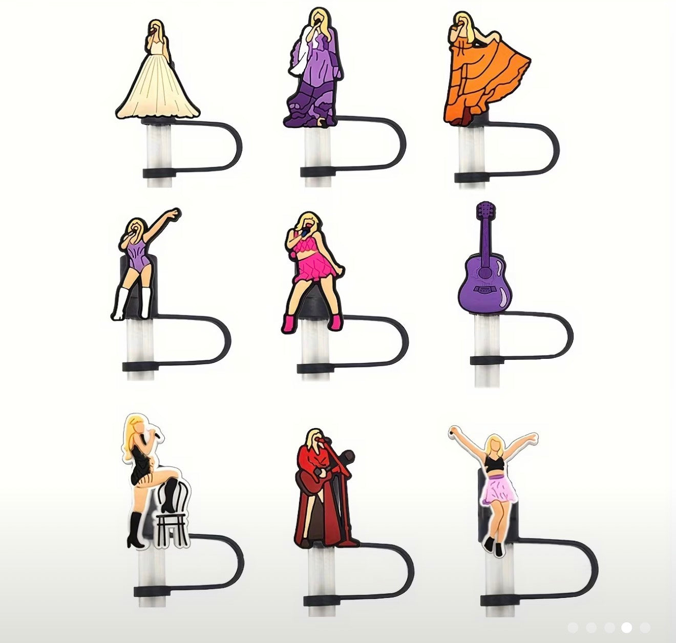 Taylor Swift Eras Tour Straw Toppers / Covers