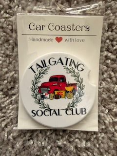 Tailgating Social Club KC Chiefs Car Coaster