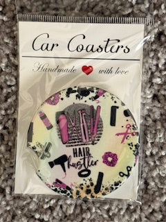 Hair Hustler Variety Car Coaster
