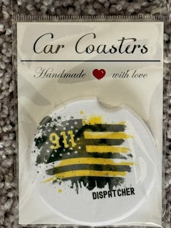 911 Dispatcher Ceramic Car Coaster