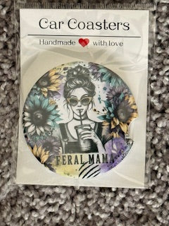 Feral Mama Car Coaster