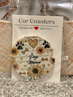 Dog Mama Car Coaster
