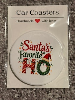 Santa's Favorite HO Ceramic Car Coaster