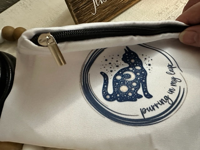 Karma is a Cat Taylor Swift Canvas Makeup / Cosmetic Bag