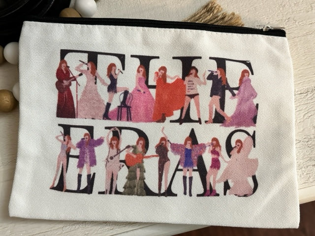 The Eras Tour Taylor Swift Canvas Makeup / Cosmetic Bag