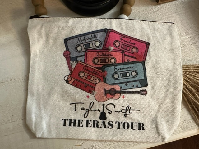 The Eras Tour Taylor Swift Canvas Makeup / Cosmetic Bag