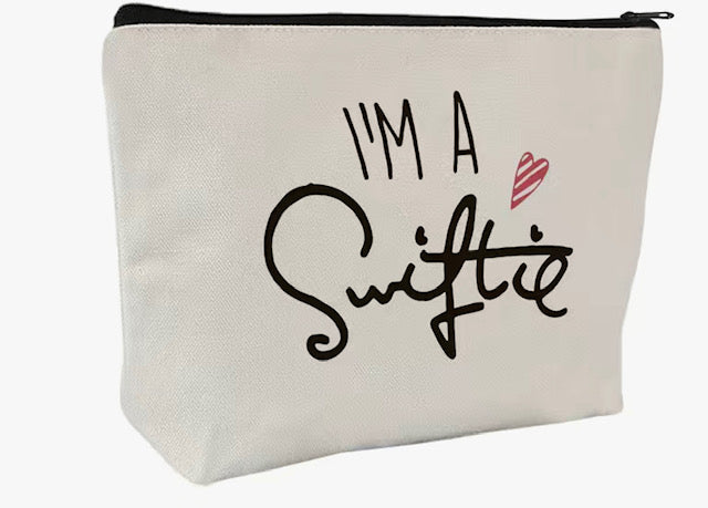 I'm a Swiftie Taylor Swift Canvas Makeup / Cosmetic Bag