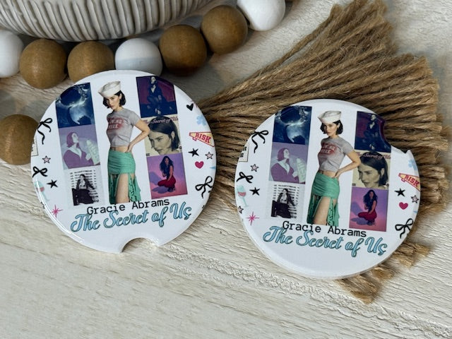 Gracie Abrams Ceramic Car Coaster