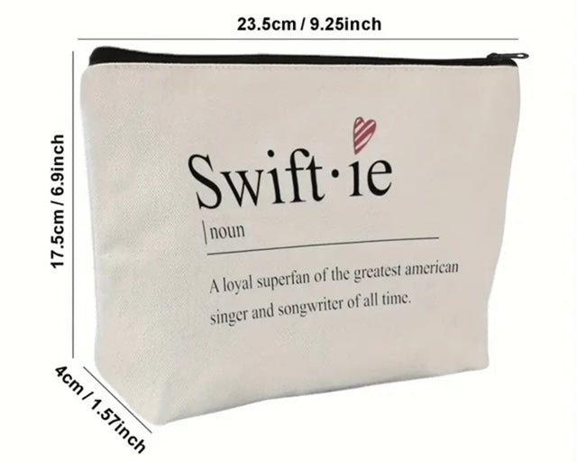 Swiftie Definition - Taylor Swift Canvas Makeup / Cosmetic Bag