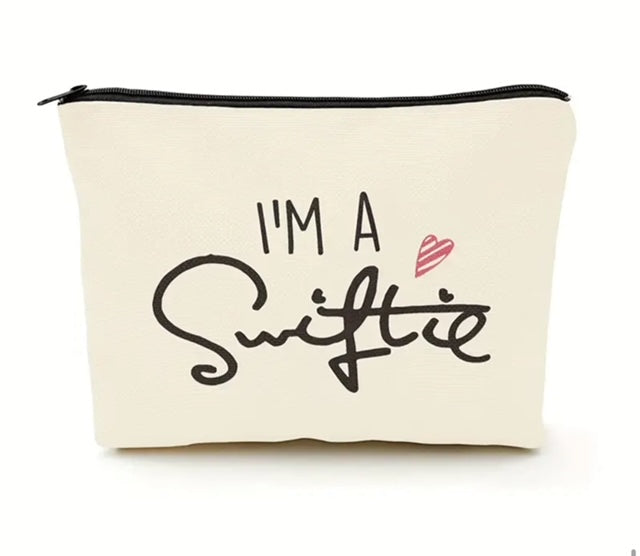 I'm a Swiftie Taylor Swift Canvas Makeup / Cosmetic Bag