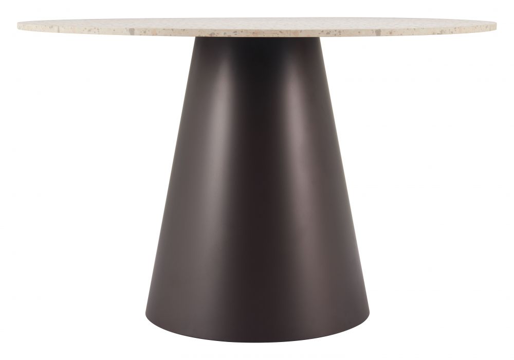 Jorf Wood Top Round Dining Table