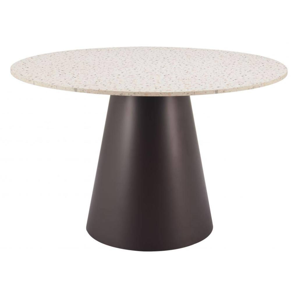 Jorf Wood Top Round Dining Table