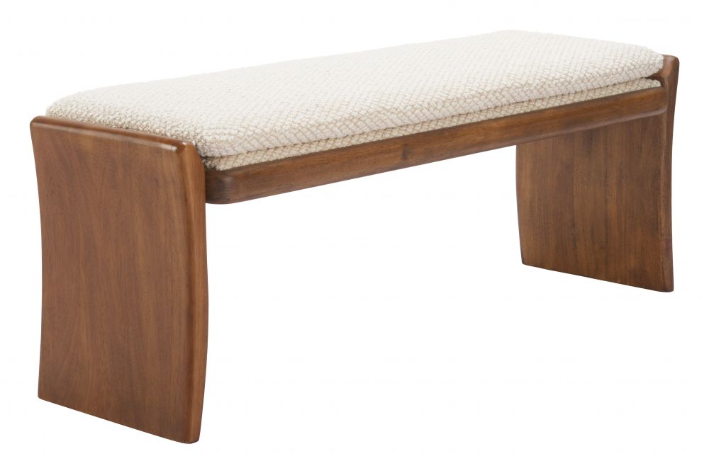 Lafa Textured Fabric Bedroom Bench