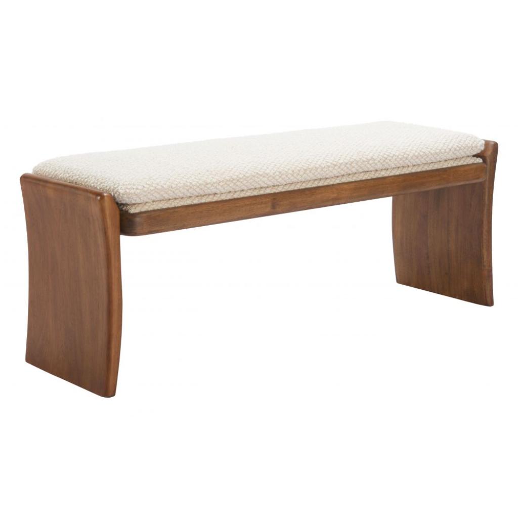 Lafa Textured Fabric Bedroom Bench