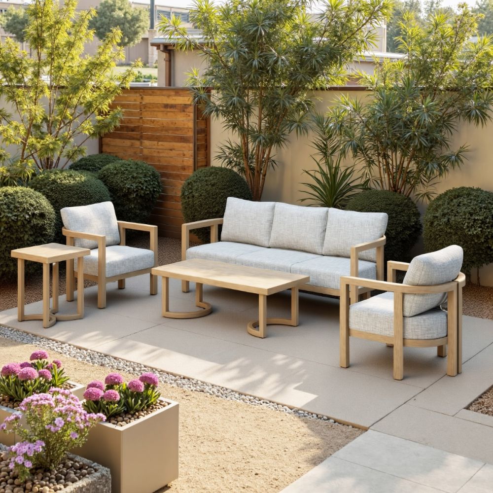 Leto Olefin Fabric Outdoor Armchair