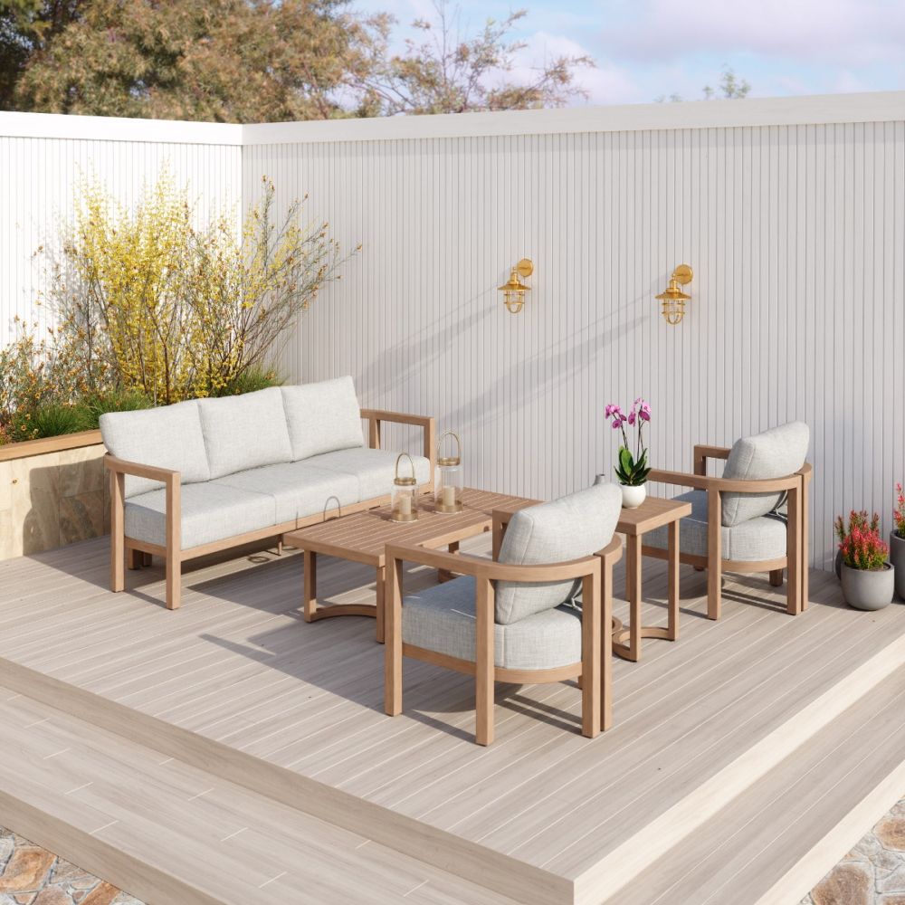 Leto Olefin Fabric Outdoor Armchair