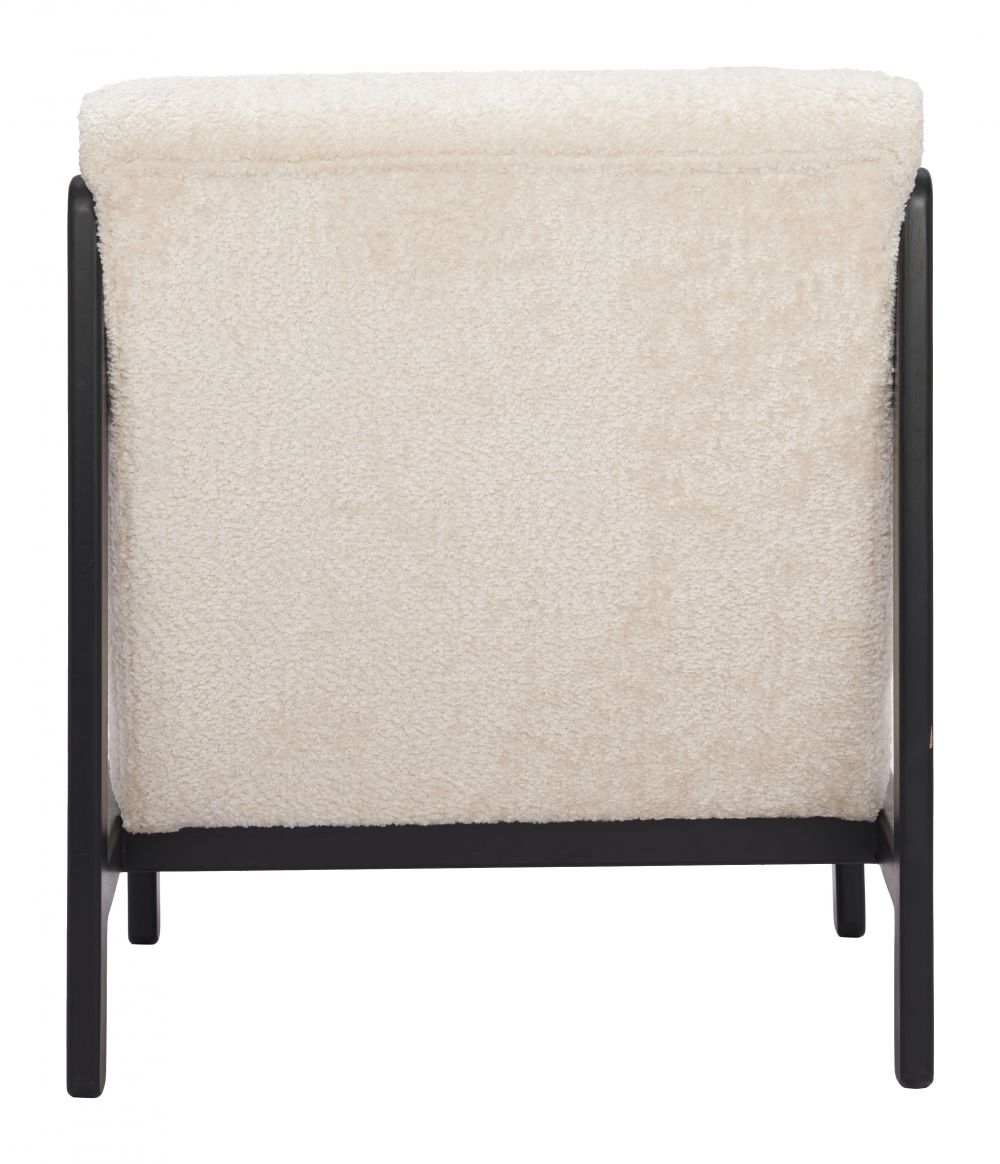Maki Shearling Fabric Accent Chair