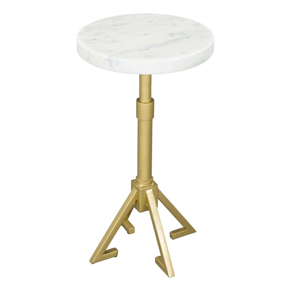 Maurice Marble Top Round Side Table