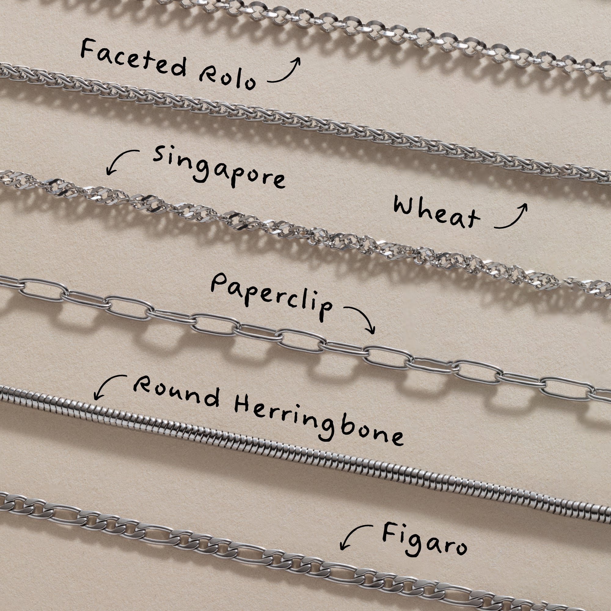 Singapore Chain Charm & Layering Necklace