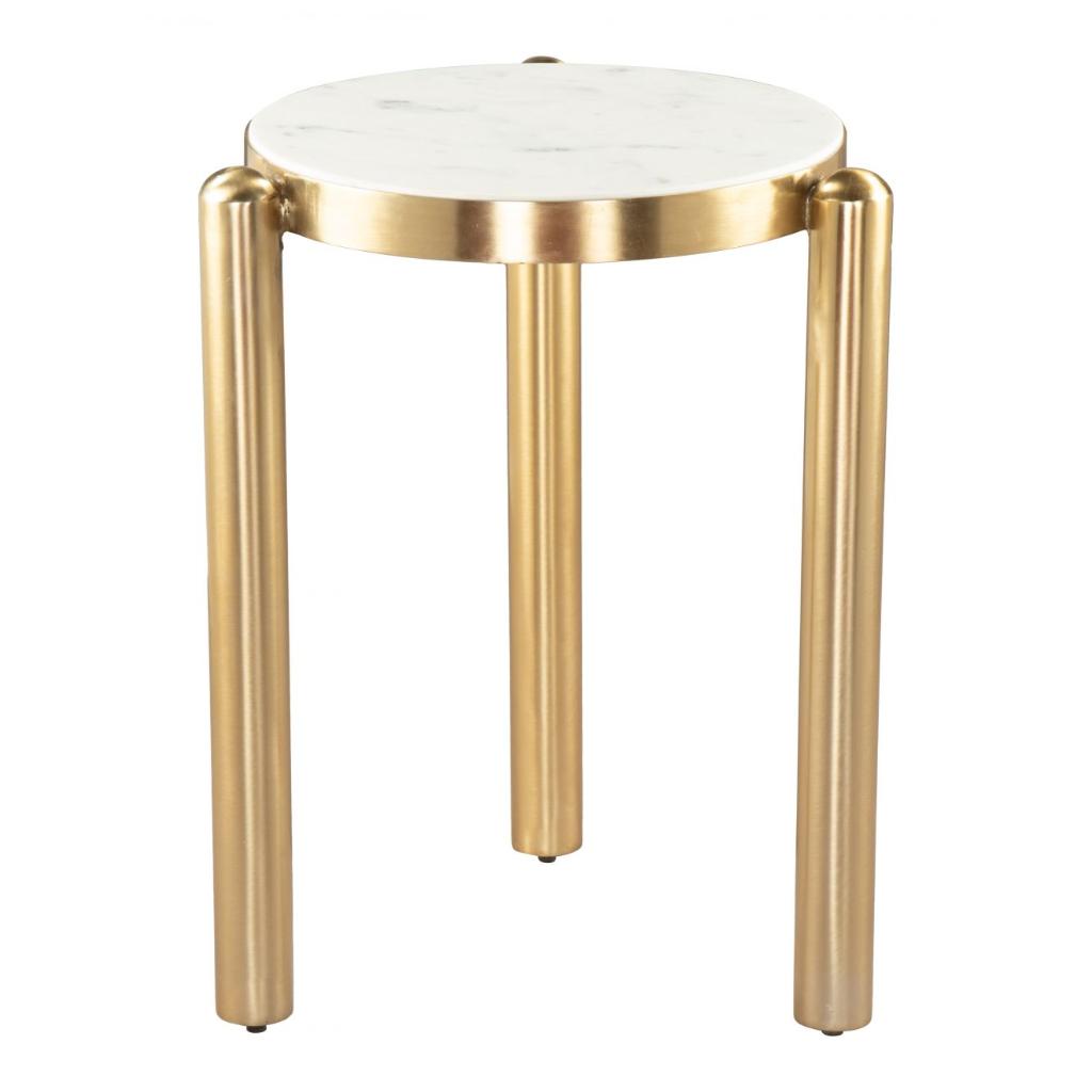 Noan Iron Frame Round Side Table