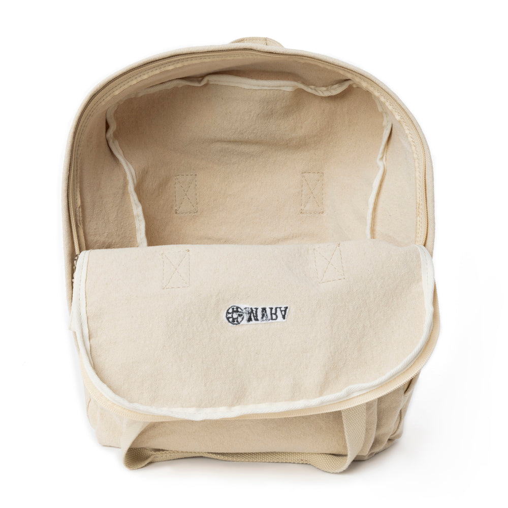 Pioneer Trek Canvas Backpack Bag in Beige