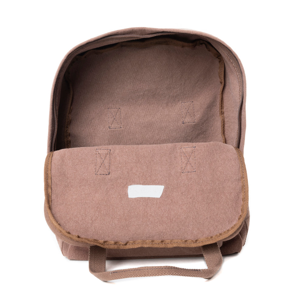 Pioneer Trek Canvas Backpack Bag in Brown