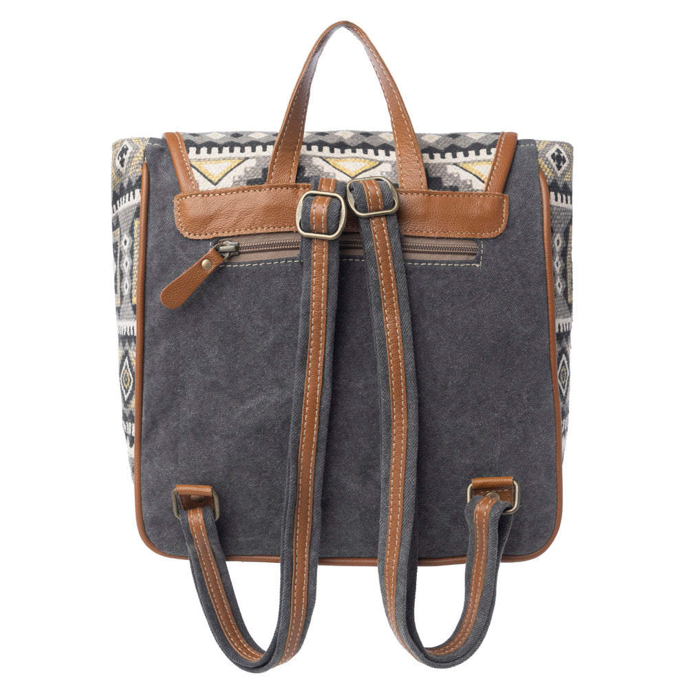 Bison Ridge Backpack Bag With Hair-On Hide