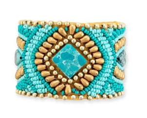 Savannah Worlds Beaded Cuff Bracelet Myra Bag