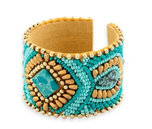 Savannah Worlds Beaded Cuff Bracelet Myra Bag