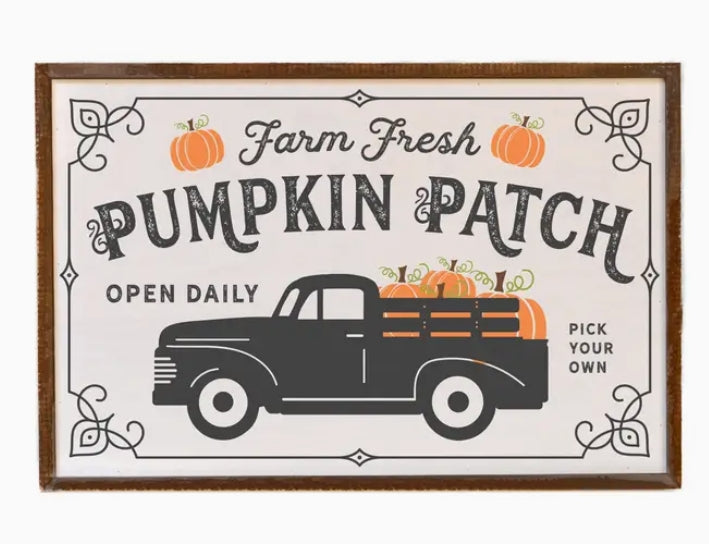 Farm Fresh Pumpkin Patch Wood Sign
