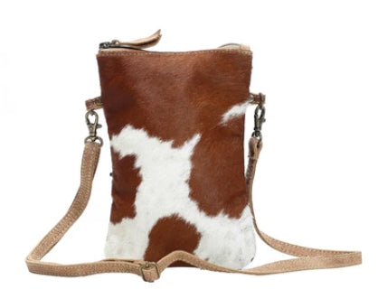 White and Brown Crossbody Myra Bag