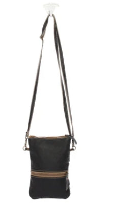 Black and White Cross Body Myra Bag