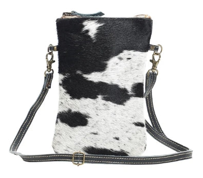 Black and White Cross Body Myra Bag