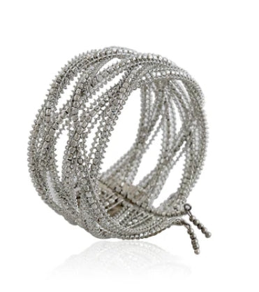 Silver Strands Cuff Bracelet Myra Bag