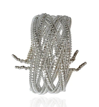 Silver Strands Cuff Bracelet Myra Bag