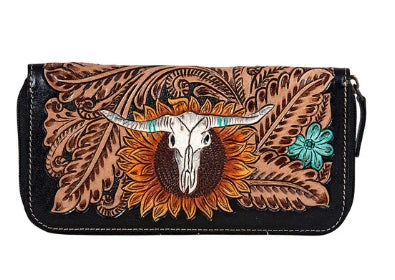 Spirit of the Herd Hand-Tooled Wallet Myra Bag