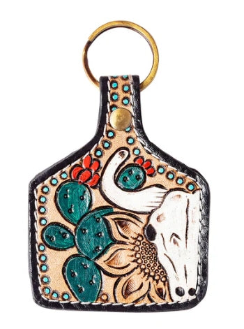 Canyon Wind Hand-tooled Key Fob Myra Bag