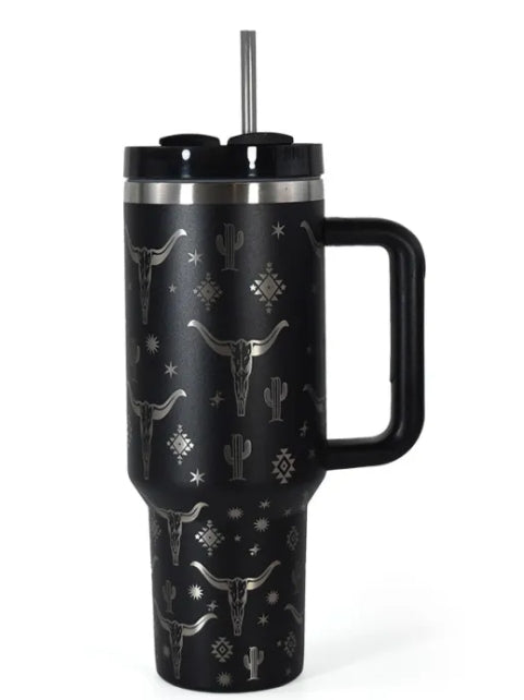 40 oz Western Tumbler