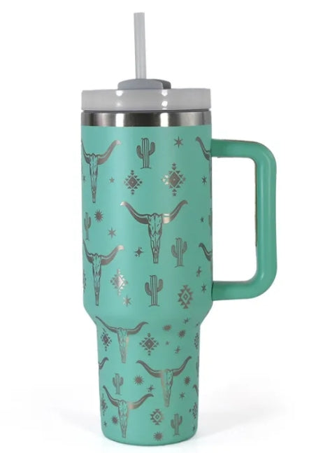 40 oz Western Tumbler