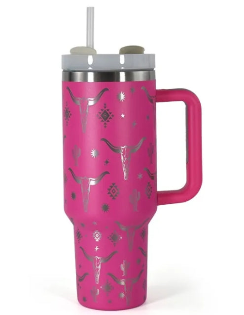 40 oz Western Tumbler