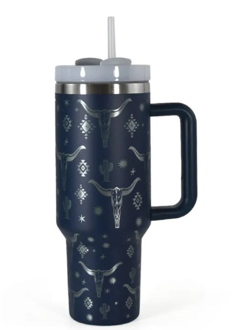 40 oz Western Tumbler