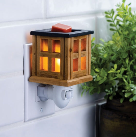 Pluggable Fragrance Warmers - Wood Lantern