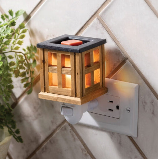 Pluggable Fragrance Warmers - Wood Lantern