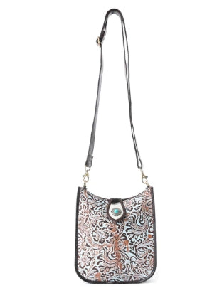 Delilah Creek Embossed Leather Bag Myra Bag